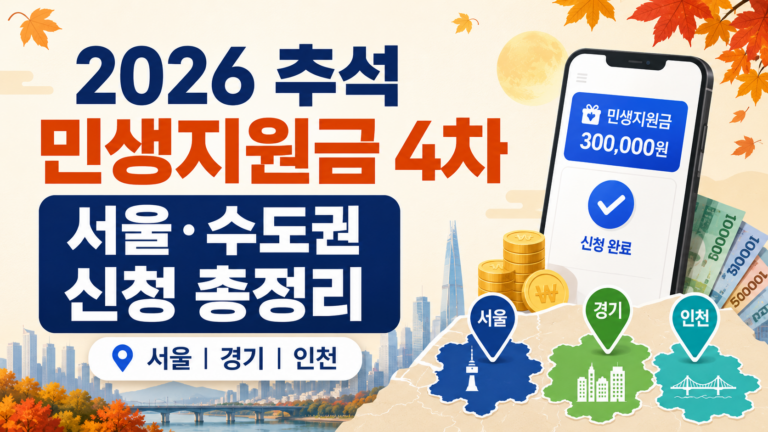 2026 추석 민생지원금 4차 서울 지역별 지원금 신청 바로가기 지원금 조회 서울 경기 인천 1 2026 추석 민생지원금 4차 서울 지역별 지원금 신청 바로가기 지원금 조회 서울 경기 인천