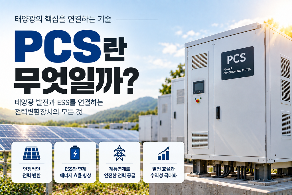 태양광 PCS란 무엇일까 전력변환장치와 인버터 차이까지 쉽게 정리