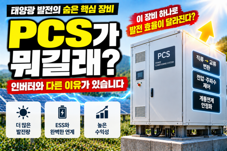 태양광 PCS란 무엇일까 전력변환장치와 인버터 차이까지 쉽게 정리 9 태양광 PCS란 무엇일까 전력변환장치와 인버터 차이까지 쉽게 정리