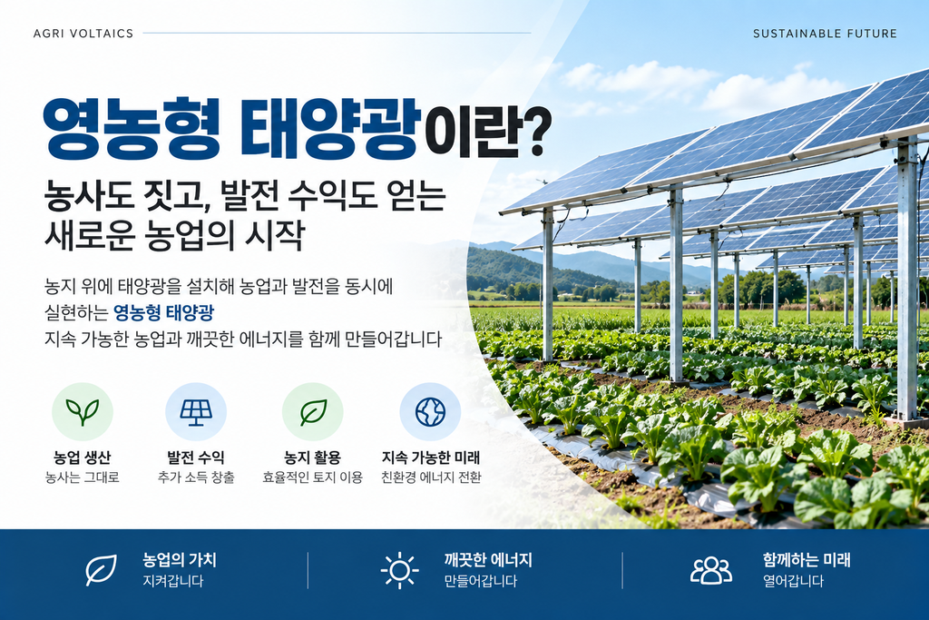 영농형 태양광이란 농사도 짓고 발전 수익도 얻는 새로운 농업