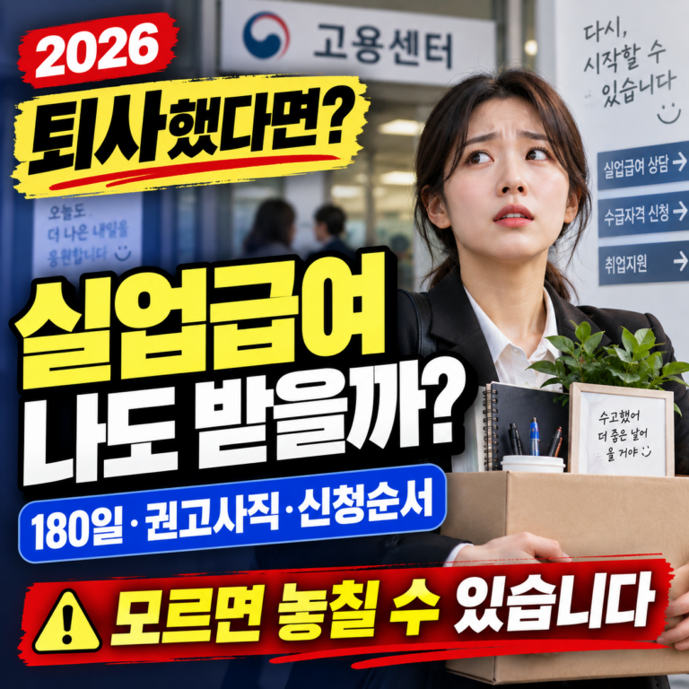 2026 실업급여 신청방법|수급자격·신청절차·필요서류 한눈에 확인 1 2026 실업급여 신청방법|수급자격·신청절차·필요서류 한눈에 확인