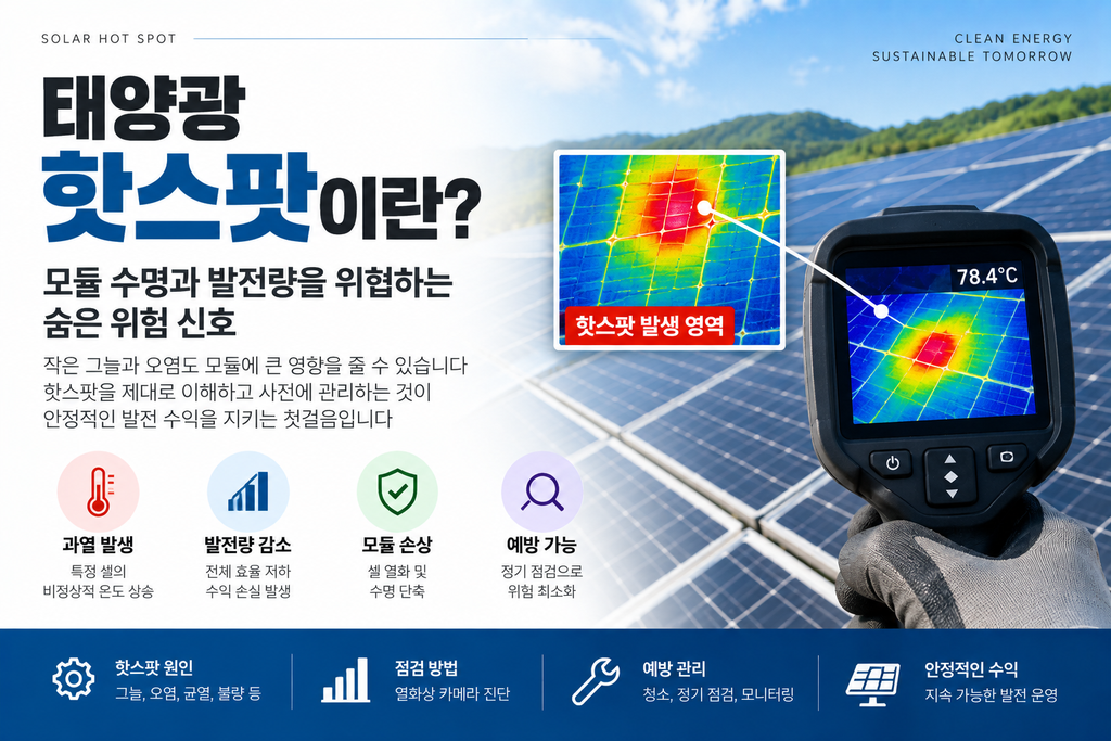 태양광 핫스팟이란 모듈 수명과 발전량을 떨어뜨리는 위험 신호 1 태양광 핫스팟이란 모듈 수명과 발전량을 떨어뜨리는 위험 신호