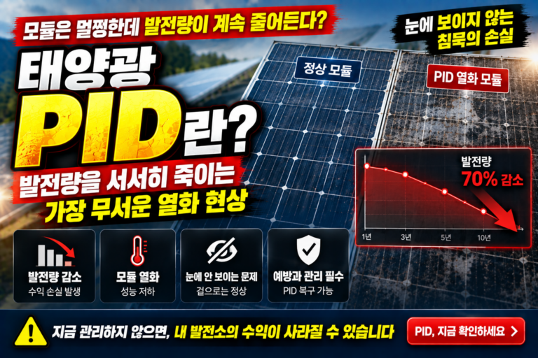 태양광 PID란 발전량이 서서히 떨어지는 가장 무서운 원인 6 태양광 PID란 발전량이 서서히 떨어지는 가장 무서운 원인