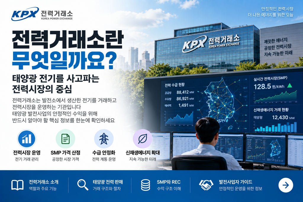 전력거래소란 무엇일까 태양광 전기를 사고파는 곳 쉽게 이해하기 1 전력거래소란 무엇일까 태양광 전기를 사고파는 곳 쉽게 이해하기