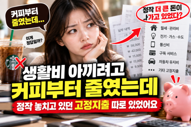 생활비 아끼려고 커피부터 줄였는데 정작 놓치고 있던 고정지출 따로 있었어요 3 생활비 아끼려고 커피부터 줄였는데 정작 놓치고 있던 고정지출 따로 있었어요