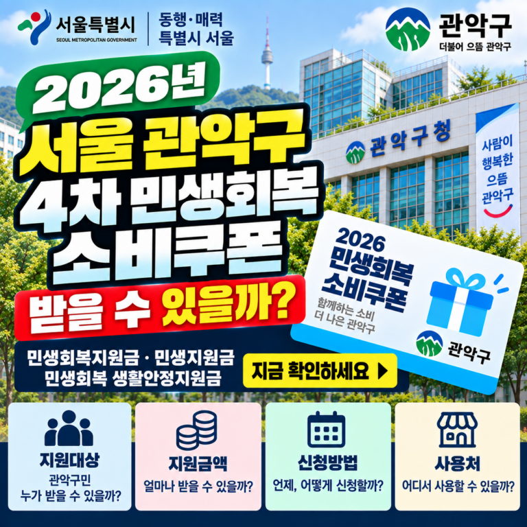 2026 서울 관악구 4차 민생회복 소비쿠폰 받을 수 있을까? 민생회복지원금·민생지원금·민생회복 생활안정지원금 지금 확인하세요 3 2026 서울 관악구 4차 민생회복 소비쿠폰 받을 수 있을까? 민생회복지원금·민생지원금·민생회복 생활안정지원금 지금 확인하세요