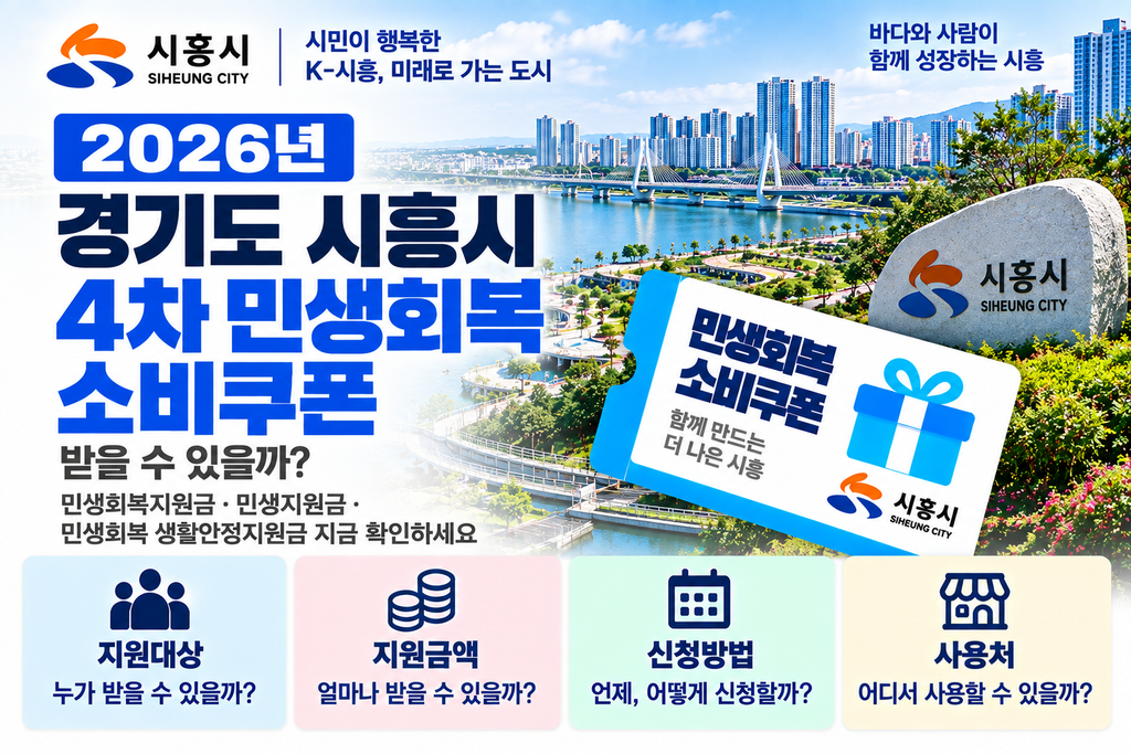 2026 경기도 시흥시 4차 민생회복 소비쿠폰 받을 수 있을까? 민생회복지원금·민생지원금·민생회복 생활안정지원금 지금 확인하세요 1 2026 경기도 시흥시 4차 민생회복 소비쿠폰 받을 수 있을까? 민생회복지원금·민생지원금·민생회복 생활안정지원금 지금 확인하세요