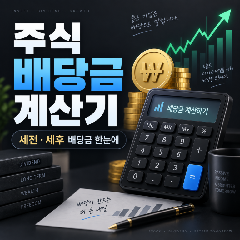 주식 배당금 계산기|투자금 넣으면 예상 배당금 바로 확인 3 주식 배당금 계산기|투자금 넣으면 예상 배당금 바로 확인