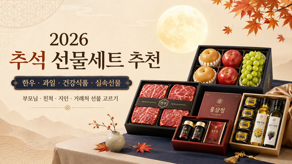 2026 추석 명절 선물세트 추천 BEST|한우·과일·건강식품·실속 선물 가격대별 총정리 1 ChatGPT Image 2026년 9월 1일 오후 11 00 59