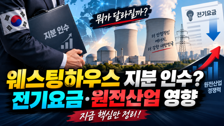 한국이 웨스팅하우스 지분을 사면 뭐가 달라질까|전기요금·원전산업 영향 정리 6 한국이 웨스팅하우스 지분을 사면 뭐가 달라질까|전기요금·원전산업 영향 정리