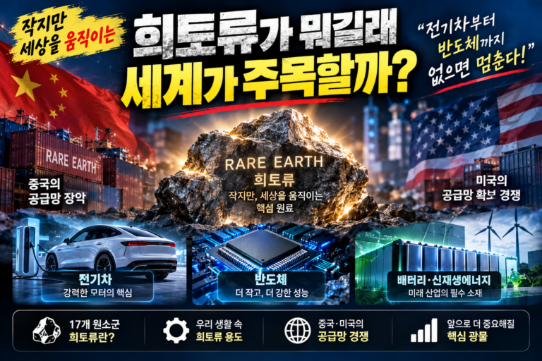 희토류가 뭐길래 세계가 주목할까? 전기차·반도체 핵심 원료 정리 7 희토류가 뭐길래 세계가 주목할까? 전기차·반도체 핵심 원료 정리