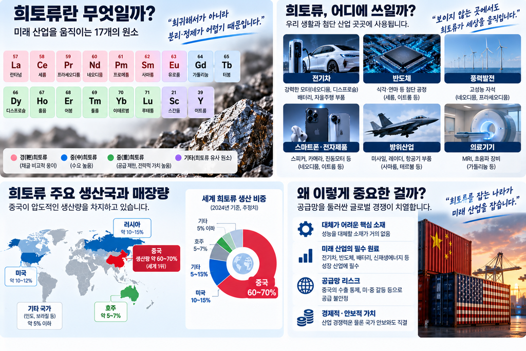 희토류가 뭐길래 세계가 주목할까? 전기차·반도체 핵심 원료 정리 2 희토류가 뭐길래 세계가 주목할까