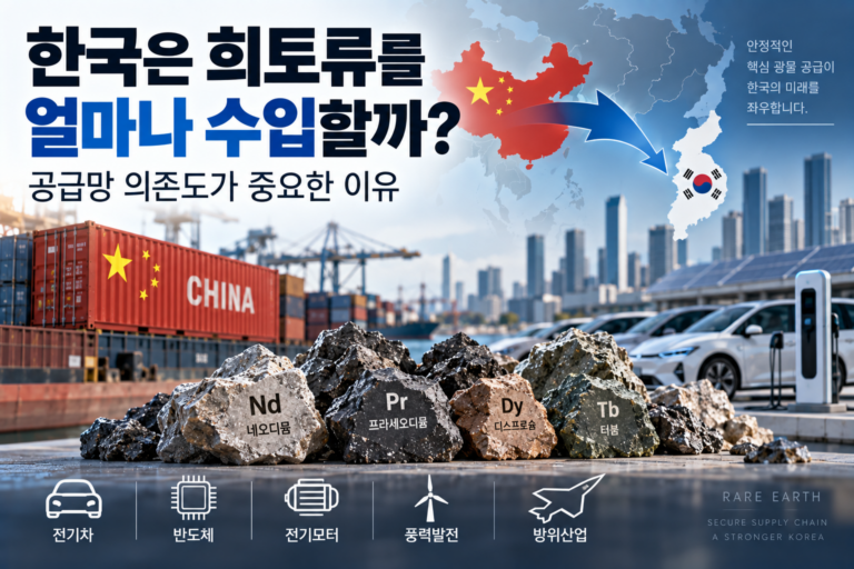 한국은 희토류를 얼마나 수입할까? 공급망 의존도가 중요한 이유 8 한국은 희토류를 얼마나 수입할까? 공급망 의존도가 중요한 이유