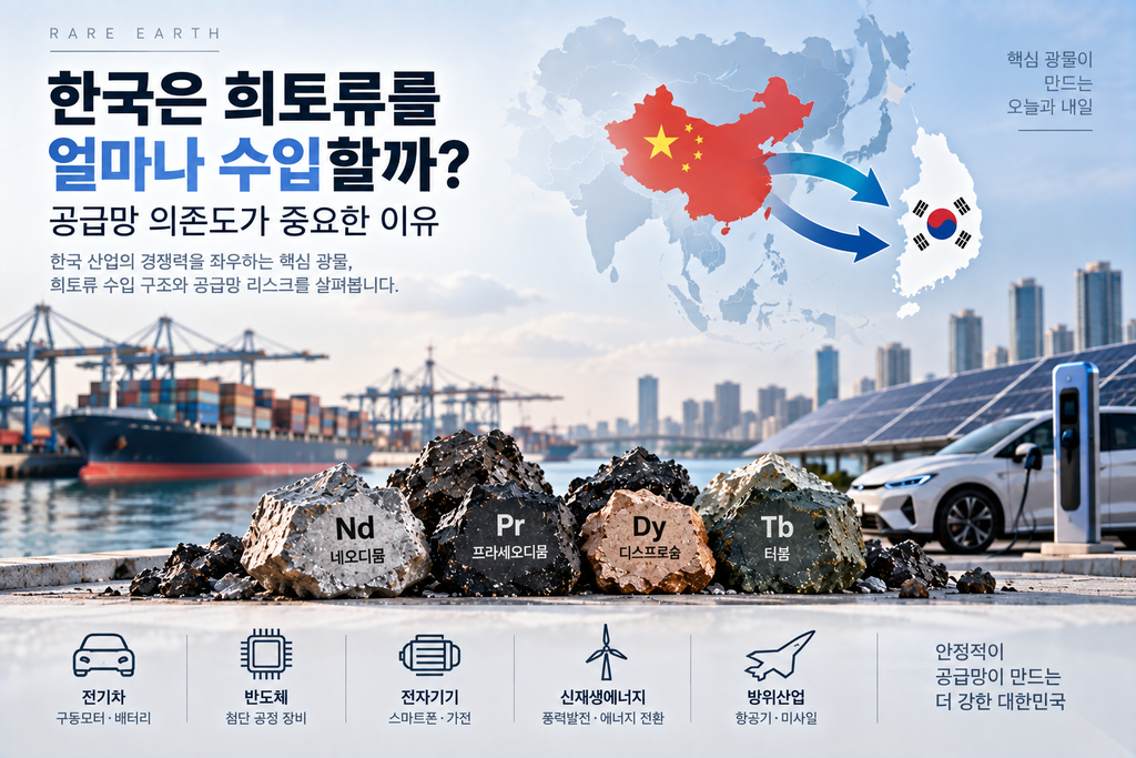 한국은 희토류를 얼마나 수입할까? 공급망 의존도가 중요한 이유