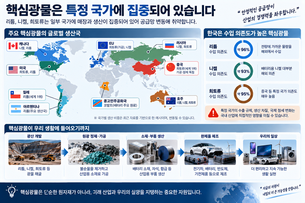 핵심광물이란 무엇일까? 리튬·니켈·희토류 차이 정리 3 ChatGPT Image 2026년 9월 23일 오전 11 11 24