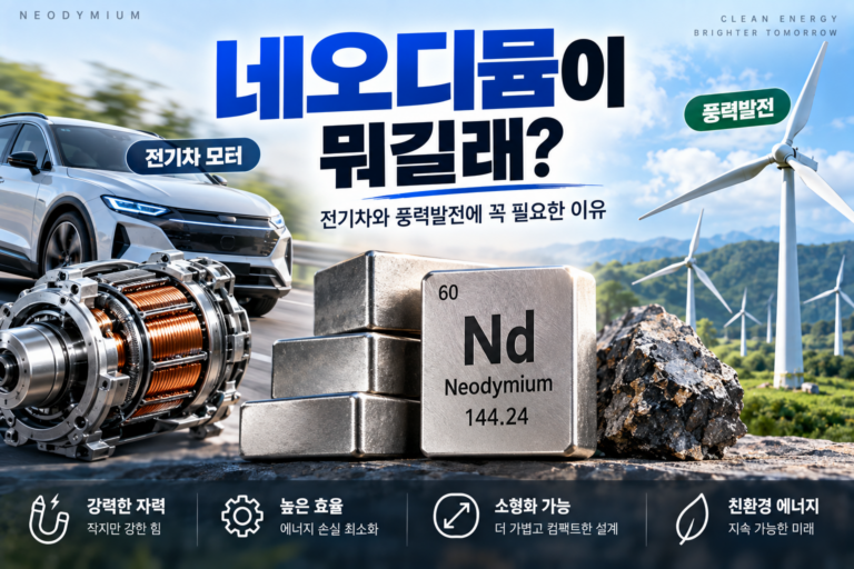 네오디뮴이 뭐길래 전기차와 풍력발전에 꼭 필요할까? 4 네오디뮴이 뭐길래 전기차와 풍력발전에 꼭 필요할까?