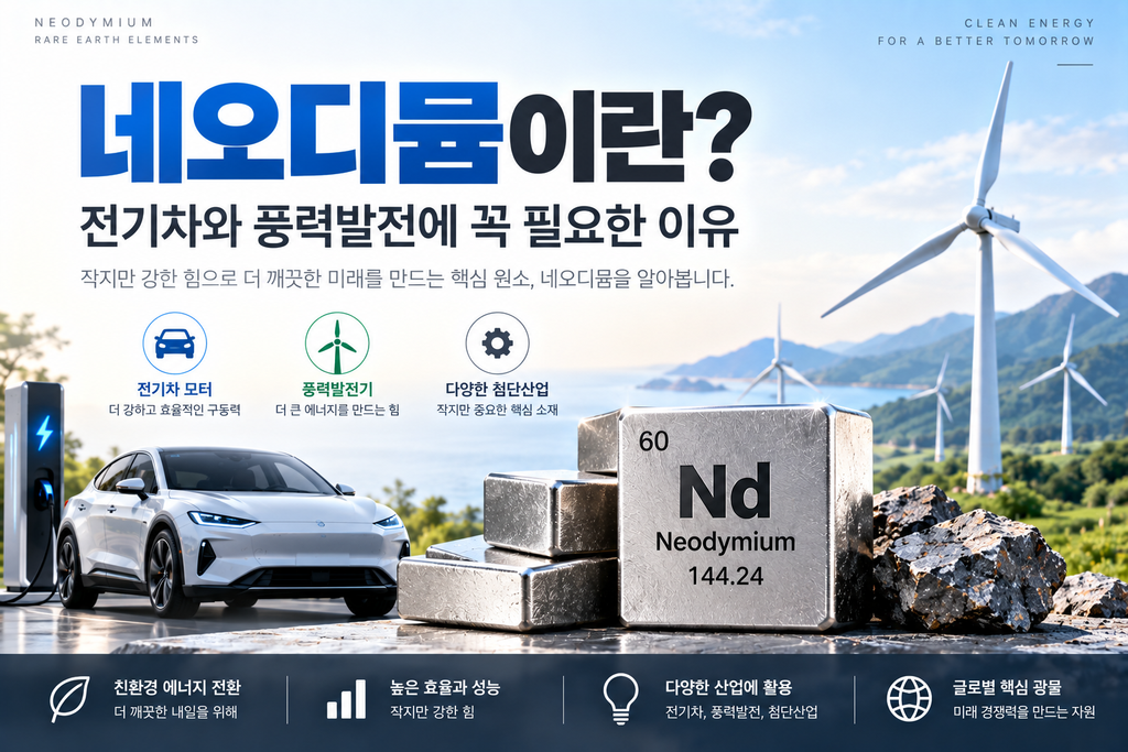 네오디뮴이 뭐길래 전기차와 풍력발전에 꼭 필요할까? 1 희토류 자석이 중요한 이유|전기차 모터부터 풍력발전까지