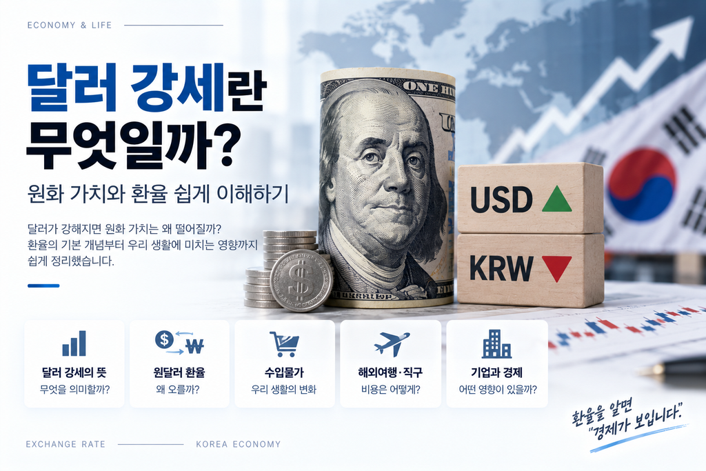 달러 강세란 무엇일까? 원화 가치와 환율 쉽게 이해하기 1 달러 강세란 무엇일까? 원화 가치와 환율 쉽게 이해하기