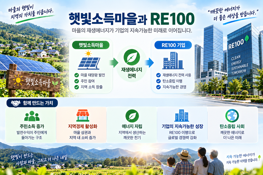 햇빛소득마을과 RE100 무슨 관계일까? 기업이 재생에너지를 원하는 이유 3 햇빛소득마을과 RE100
