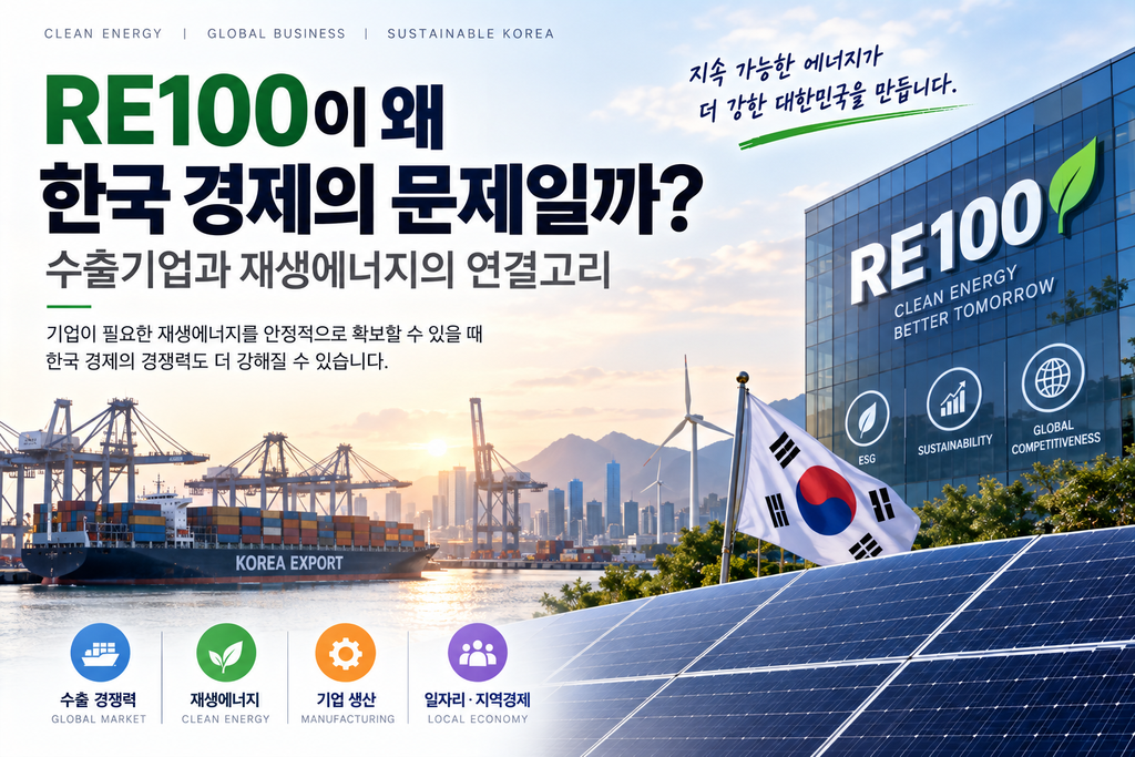 RE100이 왜 한국 경제의 문제일까? 수출기업과 재생에너지의 연결고리 1 RE100이 왜 한국 경제의 문제일까? 수출기업과 재생에너지의 연결고리