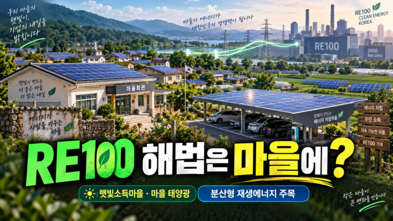 RE100 시대, 한국 재생에너지 해법은 마을에 있을까? 3 RE100 시대, 한국 재생에너지 해법은 마을에 있을까?