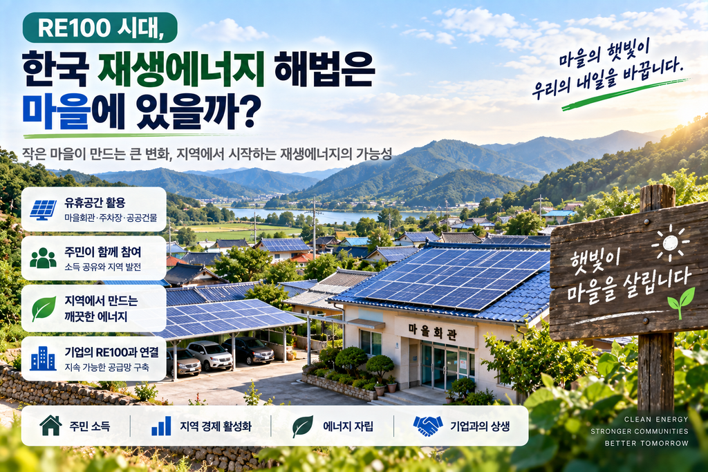 RE100 시대, 한국 재생에너지 해법은 마을에 있을까?