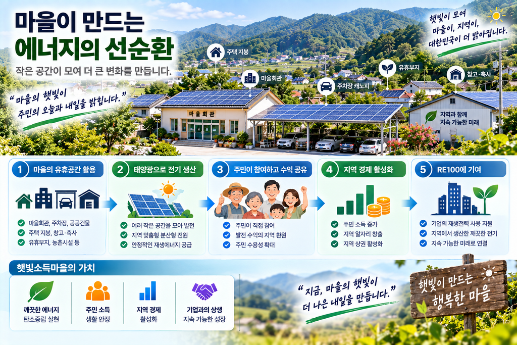 RE100 시대, 한국 재생에너지 해법은 마을에 있을까? 3 마을이 만드는 에너지 선순환