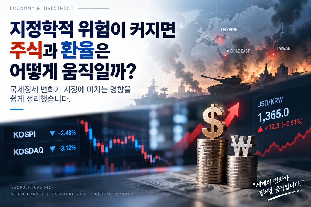 지정학적 위험이 커지면 주식과 환율은 어떻게 움직일까? 1 지정학적 위험이 커지면 주식과 환율은 어떻게 움직일까