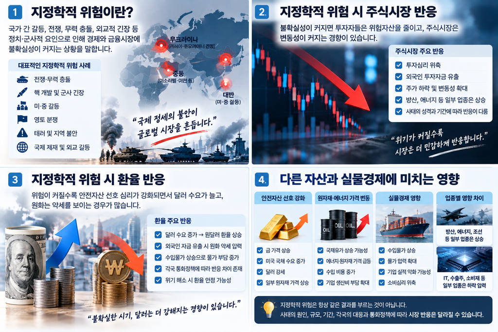 지정학적 위험이 커지면 주식과 환율은 어떻게 움직일까? 2 지정학적 위험, 환율, 영향