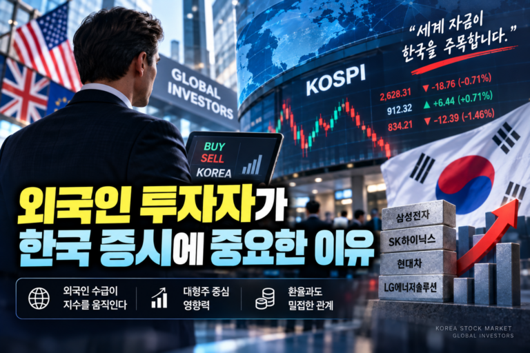 외국인 투자자가 한국 증시에 중요한 이유 1 외국인 투자자가 한국 증시에 중요한 이유