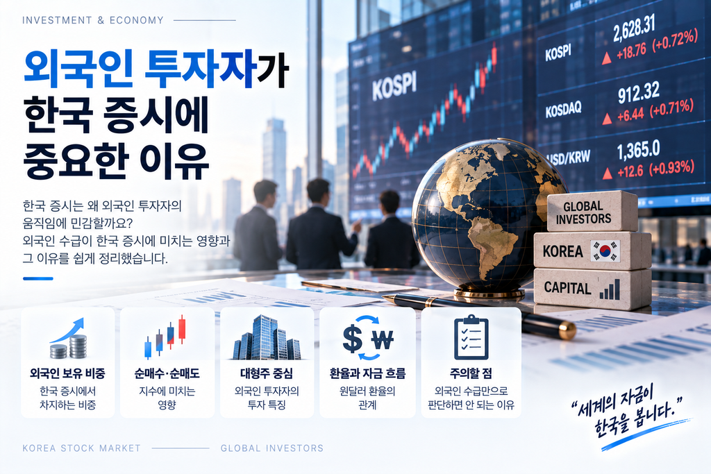 외국인 투자자가 한국 증시에 중요한 이유 1 외국인 투자자가 한국 증시에 중요한 이유