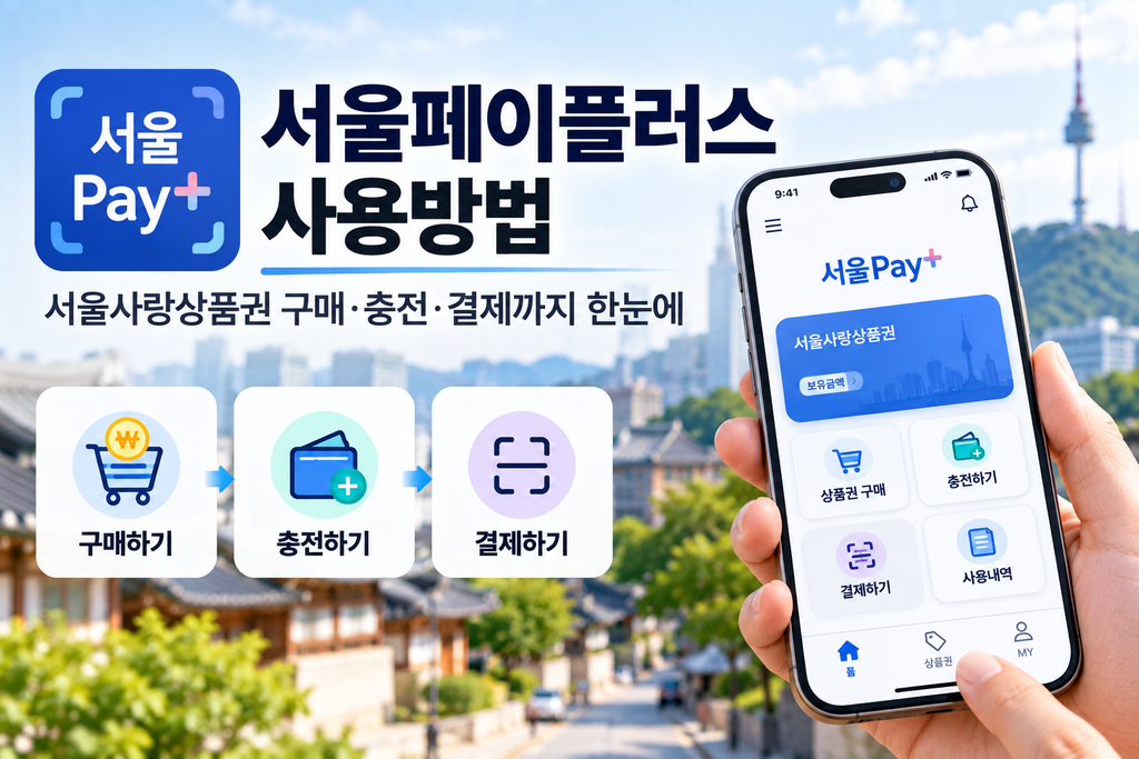 서울Pay+ 서울페이플러스 사용방법|서울사랑상품권 구매·충전·결제까지 한눈에 1 서울Pay+ 서울페이플러스 사용방법|서울사랑상품권 구매·충전·결제까지 한눈에