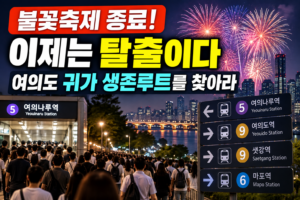 여의도 불꽃축제 탈출 생존루트|안전 귀가 지도 GO HOME 11 ChatGPT Image 2026년 9월 5일 오후 02 43 20