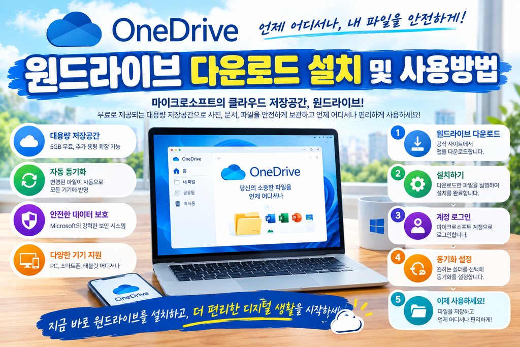 원드라이브 다운로드 설치 및 사용방법 1 원드라이브 다운로드