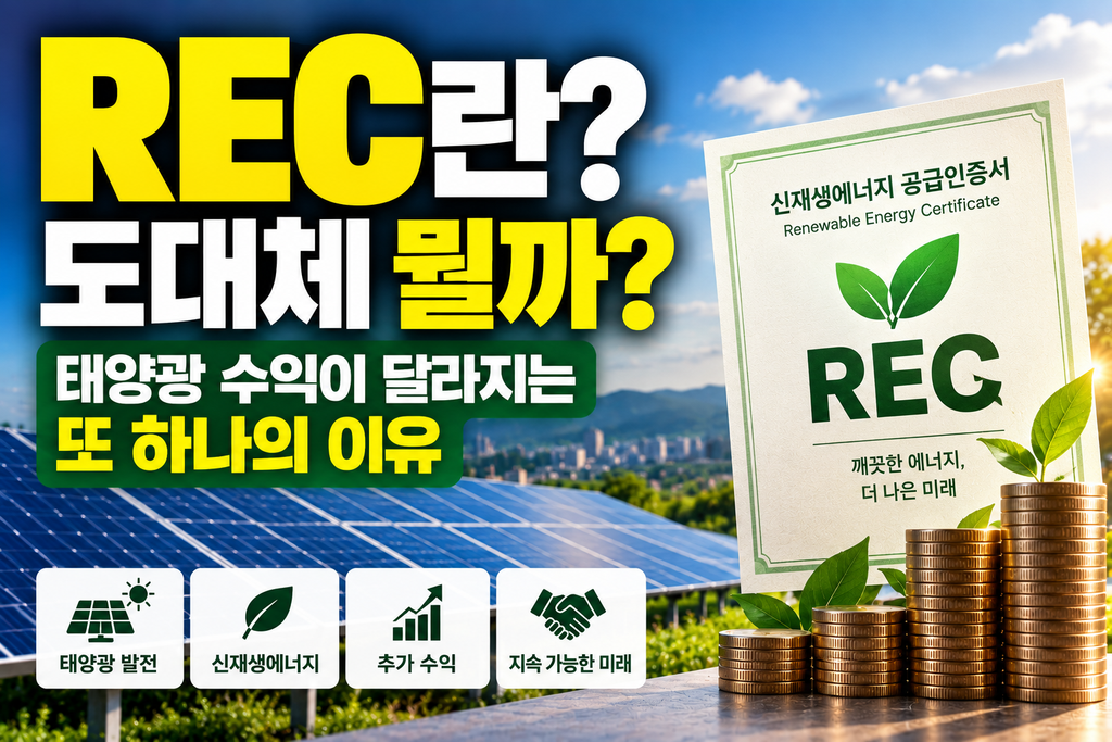 REC란 도대체 뭘까 태양광 수익이 달라지는 또 하나의 이유 1 ChatGPT Image 2026년 9월 9일 오전 09 29 22 1