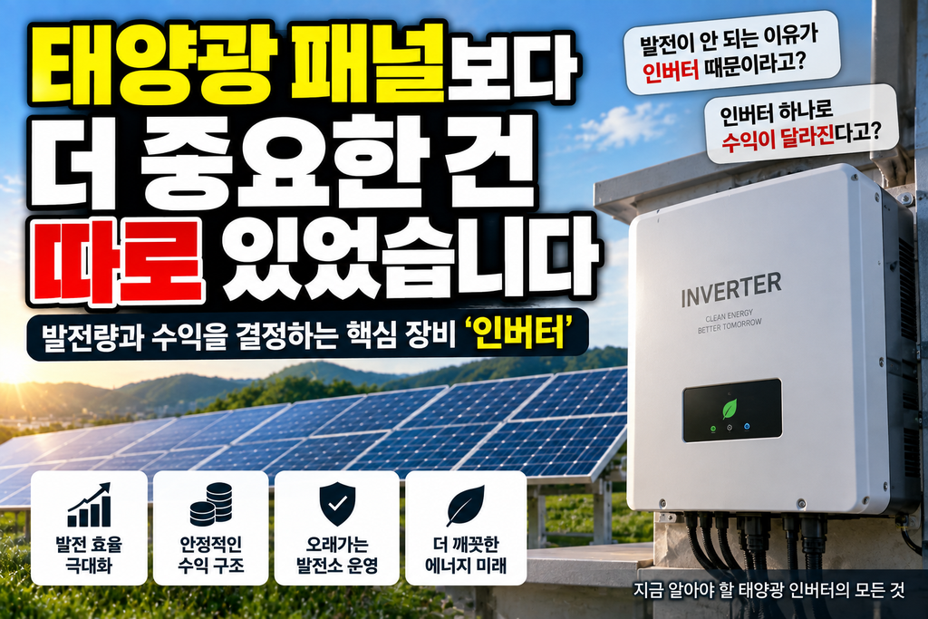 인버터란 도대체 뭘까 태양광의 심장은 따로 있었습니다