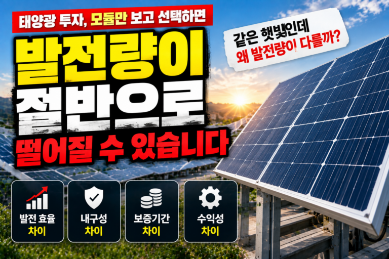태양광 모듈이 전부인 줄 알았는데 발전량은 여기서 갈렸습니다 9 태양광 모듈이 전부인 줄 알았는데 발전량은 여기서 갈렸습니다