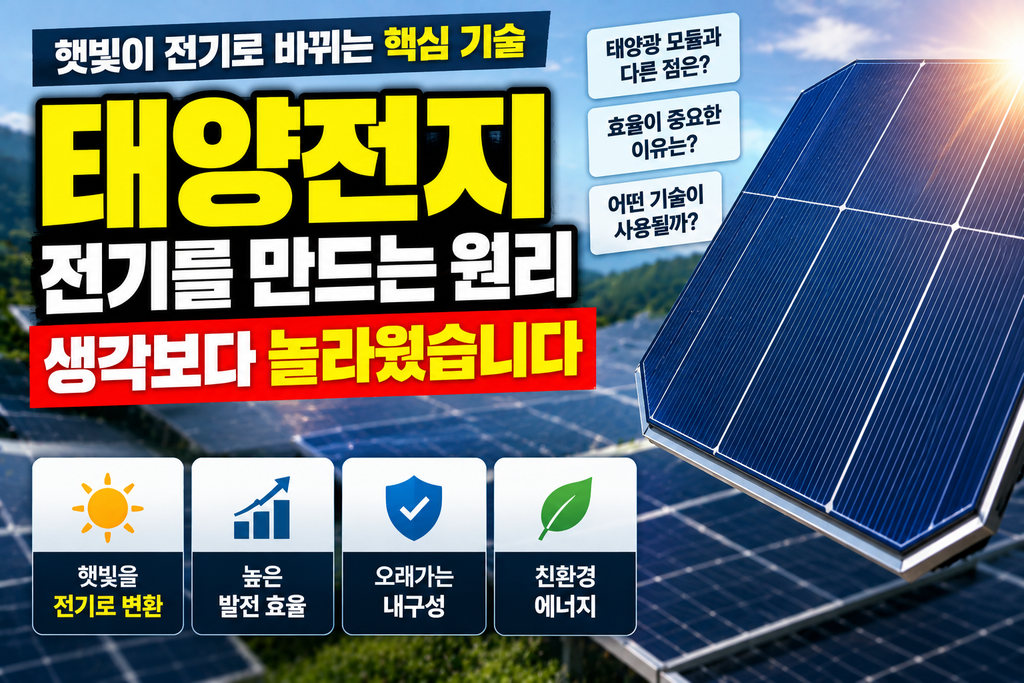 태양전지가 전기를 만드는 원리 생각보다 놀라웠습니다 1 태양전지가 전기를 만드는 원리 생각보다 놀라웠습니다
