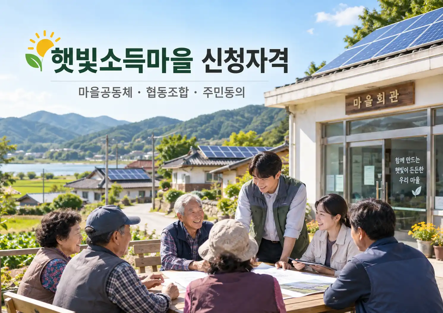 햇빛소득마을 누가 신청할 수 있을까? 마을 공동체·협동조합 신청자격 정리 1 햇빛소득마을 누가 신청할 수 있을까 마을 공동체·협동조합 신청자격 정리