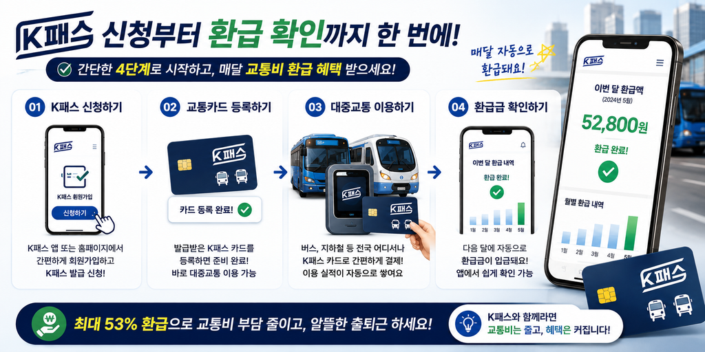 K패스 교통비 환급받고 놀랐어요 매일 출퇴근한다면 확인할 이유 있습니다 6 K패스 신청·확인 이미지