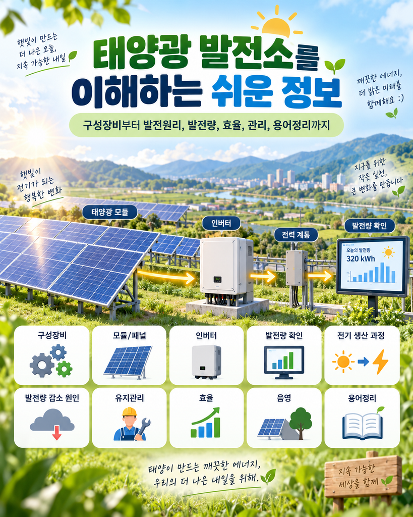 태양광 발전소는 어떤 장비로 구성되어 있을까 1 태양광 발전소를 이해하는 쉬운 정보 메인