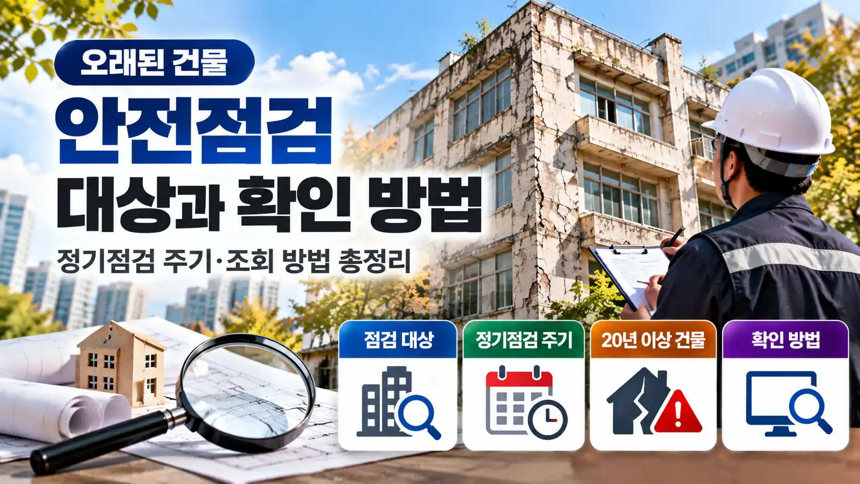 오래된 건물 안전점검 대상과 확인 방법|정기점검 주기·조회 방법 총정리 1 오래된 건물 안전점검 대상과 확인 방법|정기점검 주기·조회 방법 총정리